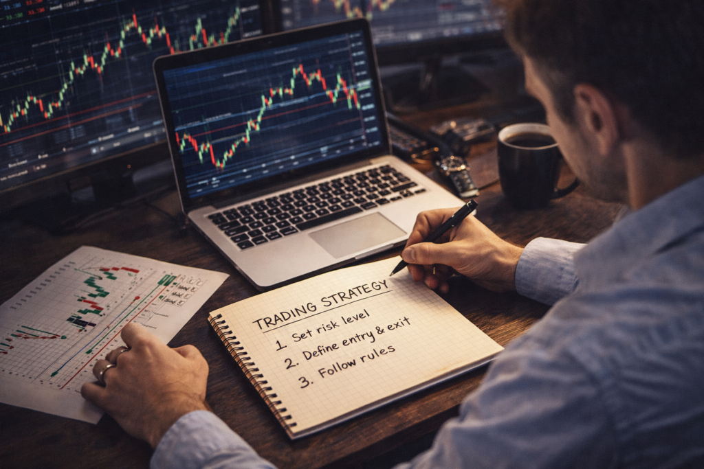 forex trading strategy in action